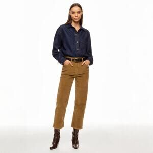 Levi's Camel Brown Ribcage Straight Ankle Corduroy Pants Size 30 NWT